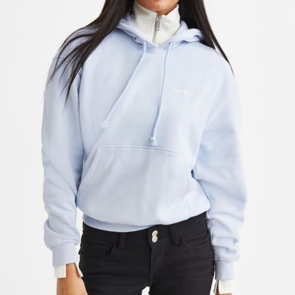 H&M- Easy Soul Hoodie- Light Blue